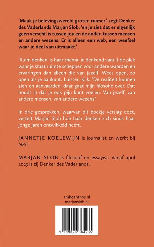 Ruimte Maken Voor Het Andere Jannetje Koelewijn Marjan Slob EBook