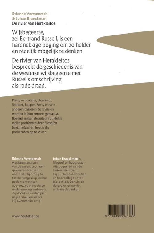 De Rivier Van Herakleitos Etienne Vermeersch Johan Braeckman Boek