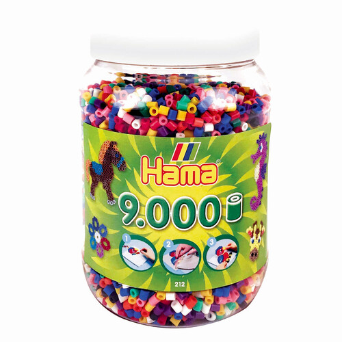 Hama Strijkkralen Ton Met 9000 Stuks Primair