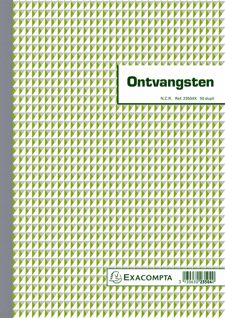 Kasboek Exacompta Manifold Ontvangsten Dupli 50Vel NL