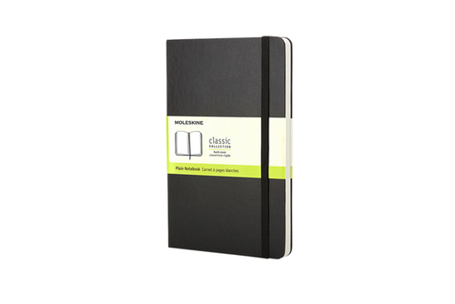 Notitieboek Moleskine Pocket 90X140MM Blanco Hard Cover Zwart
