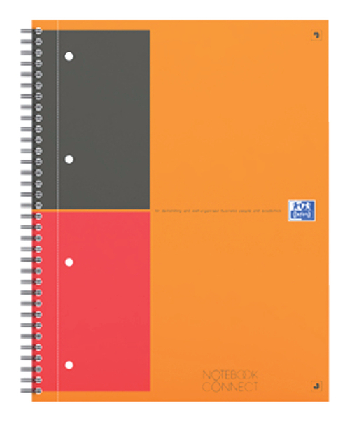 Notitieboek Oxford International Notebook B5 185X250 Lijn Oranje