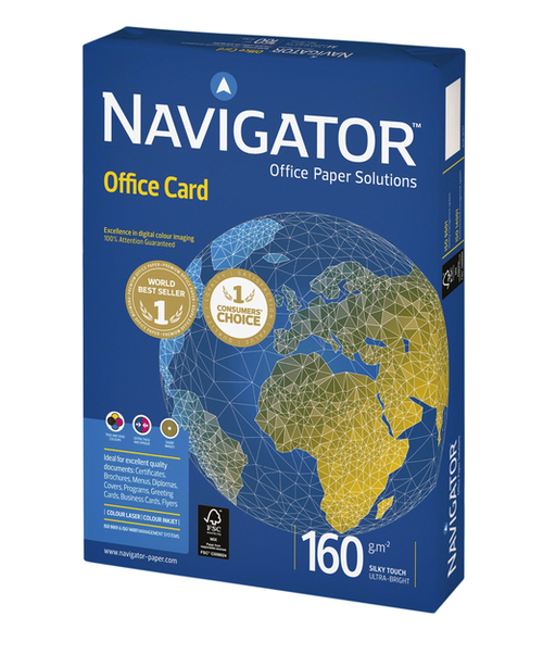 impliciet Moeras Verzwakken Kopieerpapier Navigator Office Card A4 160GR Wit 250Vel | Kantoorartikel |  129134 | Bruna