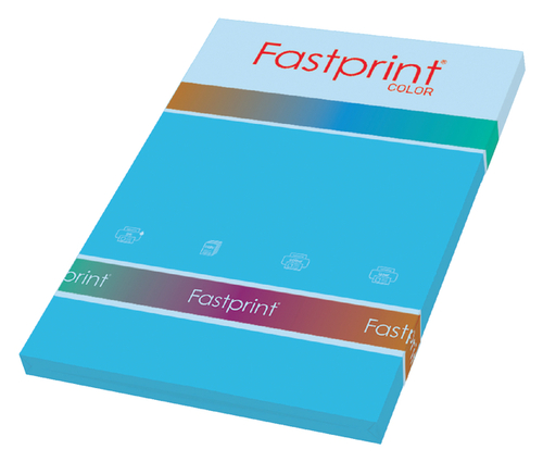 Kopieerpapier Fastprint A4 160GR Azuurblauw 50Vel