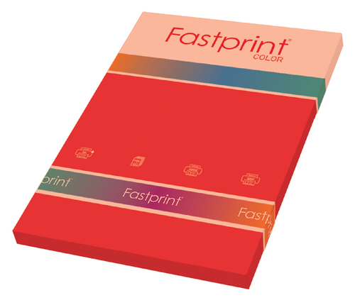 Kopieerpapier Fastprint A4 160GR Felrood 50Vel