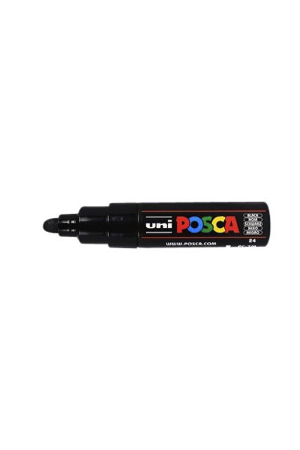 Paintmarker Uni Posca PC7M Breed Zwart