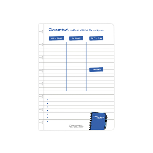 Uitbreidingsset Correctbook A5 Planner 5 Bladen