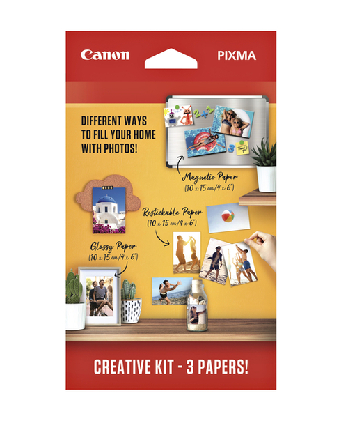 entiteit Verniel Oriëntatiepunt Fotopapier Canon Creatieve Kit Met 3 Soorten Papier | Kantoorartikel |  1387065 | Bruna