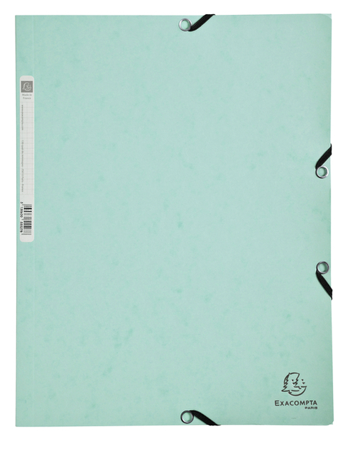 Elastomap Exacompta Aquarel A4 3 Kleppen 400GR Glanskarton Groen