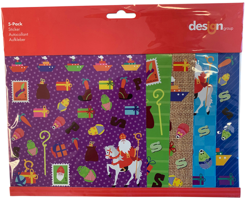 5-Pack Stickersheets Welkom Sint