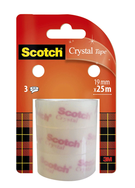 Plakband Scotch Crystal Clear 19MMX25M