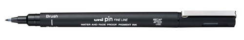 Fineliner Uni-Ball Pin Brush Fijn Zwart