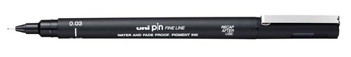 Fineliner Uni-Ball Pin 0.03MM Zwart