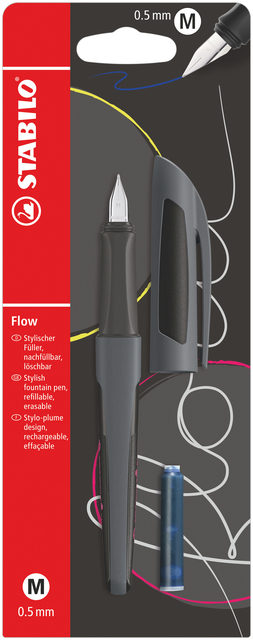 Vulpen Stabilo Flow Active Medium Antraciet