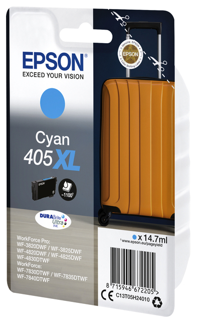 Inktcartridge Epson 405XL T05H24 Blauw