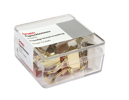Klem Foldback Bruna 19MM Assorti