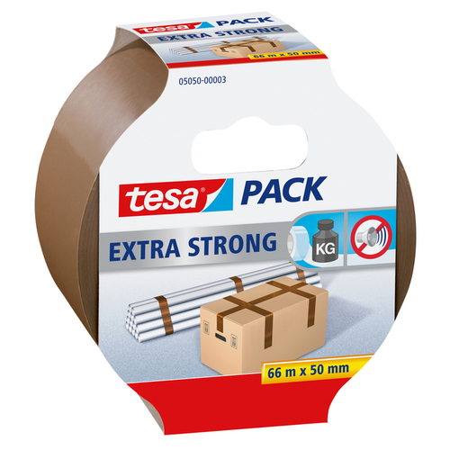 Verpakkingstape Tesapack® Extra Strong 66MX50MM Bruin