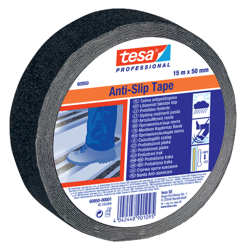 Antisliptape Tesa® Professional 60950 50MMX15M Zwart