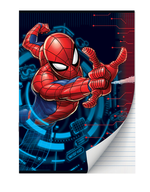 Schrift A4 Lijn Spiderman 2Pak