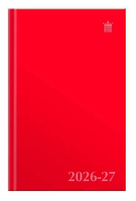 Schoolagenda 2025-2026 Ryam Studie Uni 7Dagen/2Pagina's Rood