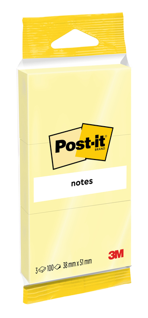 Memoblok Post-It Notes 6810 38X51MM Geel