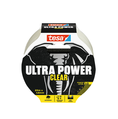 Tape Tesa 56497 48MMX20M Ultra Power Clear Transparant