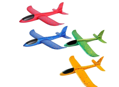 Foam Vliegtuig 4 Ass