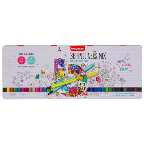 Fineliner Bruynzeel Set À 36 Stuks Assorti