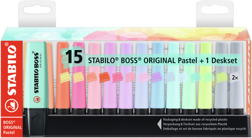 Reserveren Tussendoortje spiritueel Markeerstift Stabilo Boss Original 7015-02-5 Desk Pastel Ass |  Kantoorartikel | 1400390 | Bruna