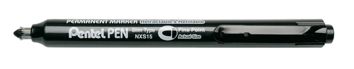 Viltstift Pentel NXS15 1MM Zwart
