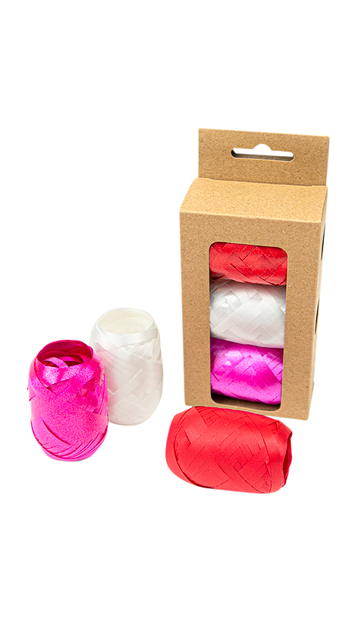 Lint 3 Pak Rood/Wit/Roze