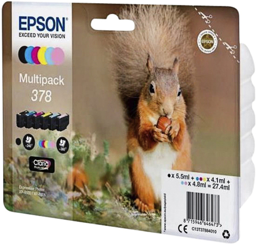 Inktcartridge Epson 378 T3798 6 Kleuren