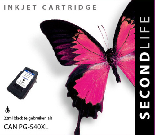 Cartridge Secondlife Canon PG 540 XL Zwart