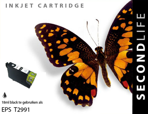 Cartridge Secondlife Epson 29 XL Zwart (T 2991)
