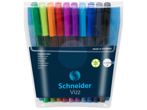 Balpen Schneider Vizz Medium Etui À 10 Kleuren
