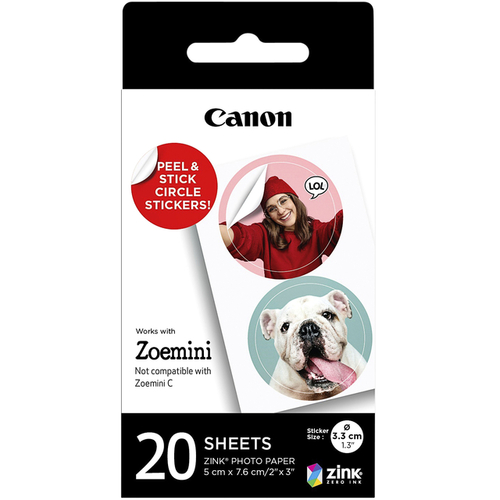 Fotopapier Canon Zoemini ZP-2030-2C 20 Vel