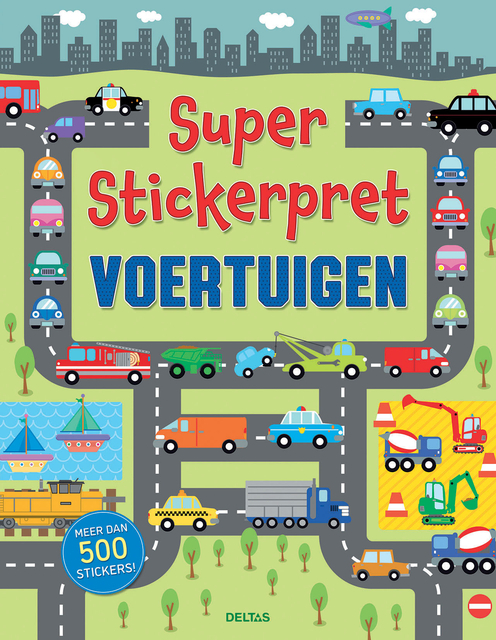 Stickerboek Deltas Super Stickerpret Voertuigen