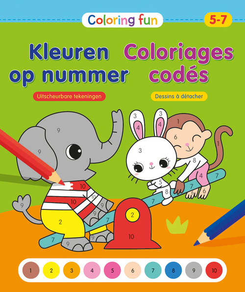 Kleuren Op Nummer Deltas Coloring Fun 5-7 Jaar