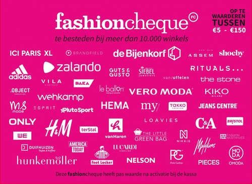 Cadeaukaart + Envelop Fashioncheque Magenta