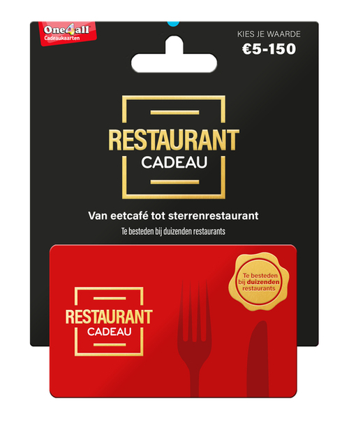 Cadeaukaart + Hangtag O4A Restaurantcadeau