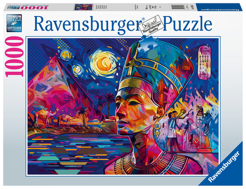 Puzzel Ravensburger Nefertiti Bij De Nijl 1000 Stukjes