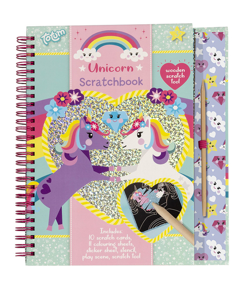 Knutselset Totum Unicorn Scratchbook