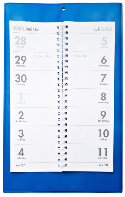 Wegenbouwproces Aanbeveling Omdat Kalender 2023 2 Weken Op PVC Schild Uni Blauw | Kantoorartikel | 1404306 |  Bruna