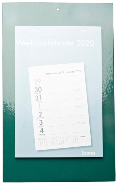 Kalender 2023 1 Week Op Karton Schild Uni Kraft