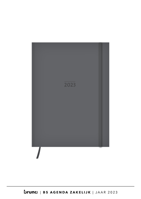 Agenda 2023 A5 Zakelijk 7/2 Kolomindeling Zwart