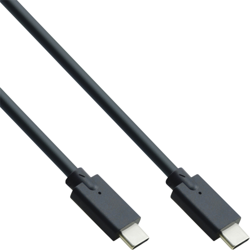 Kabel Inline Usb-C 3.2 Gen.2 M/M 2 Meter Zwart
