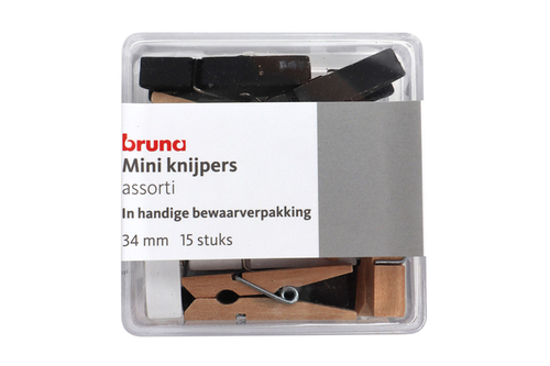Knijpers Bruna Wit Zwart