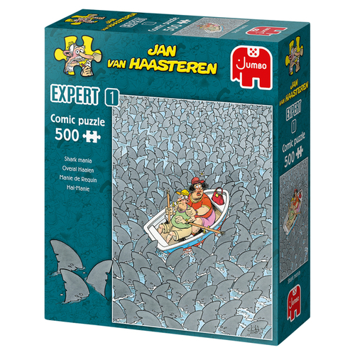 Puzzel JVH Expert - Overal Haaien 500st