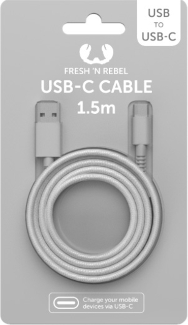 Kabel Fresh N Rebel Usb-C-Usb-C 1.5M Grijs