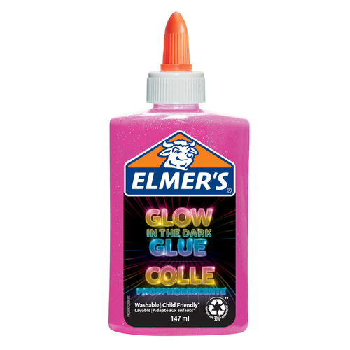 Kinderlijm Elmer's Glow In The Dark Roze